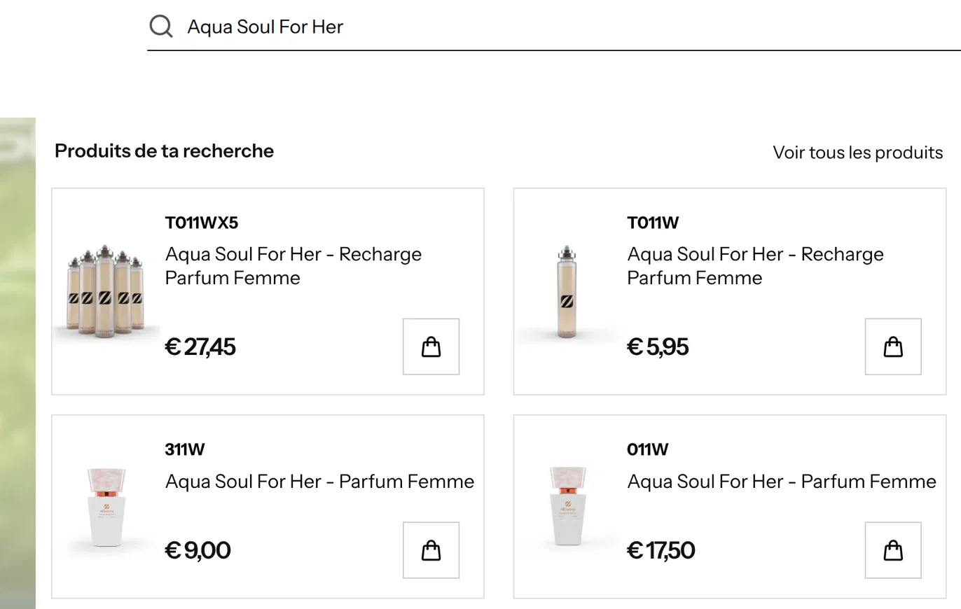 Résultats de recherche avec plusieurs formats